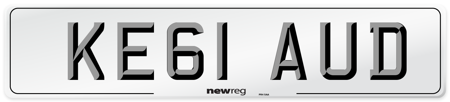 KE61 AUD Number Plate from New Reg